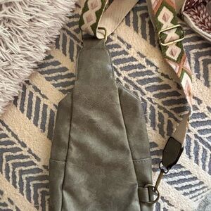 Source Unknown Olive Green Belt Bag